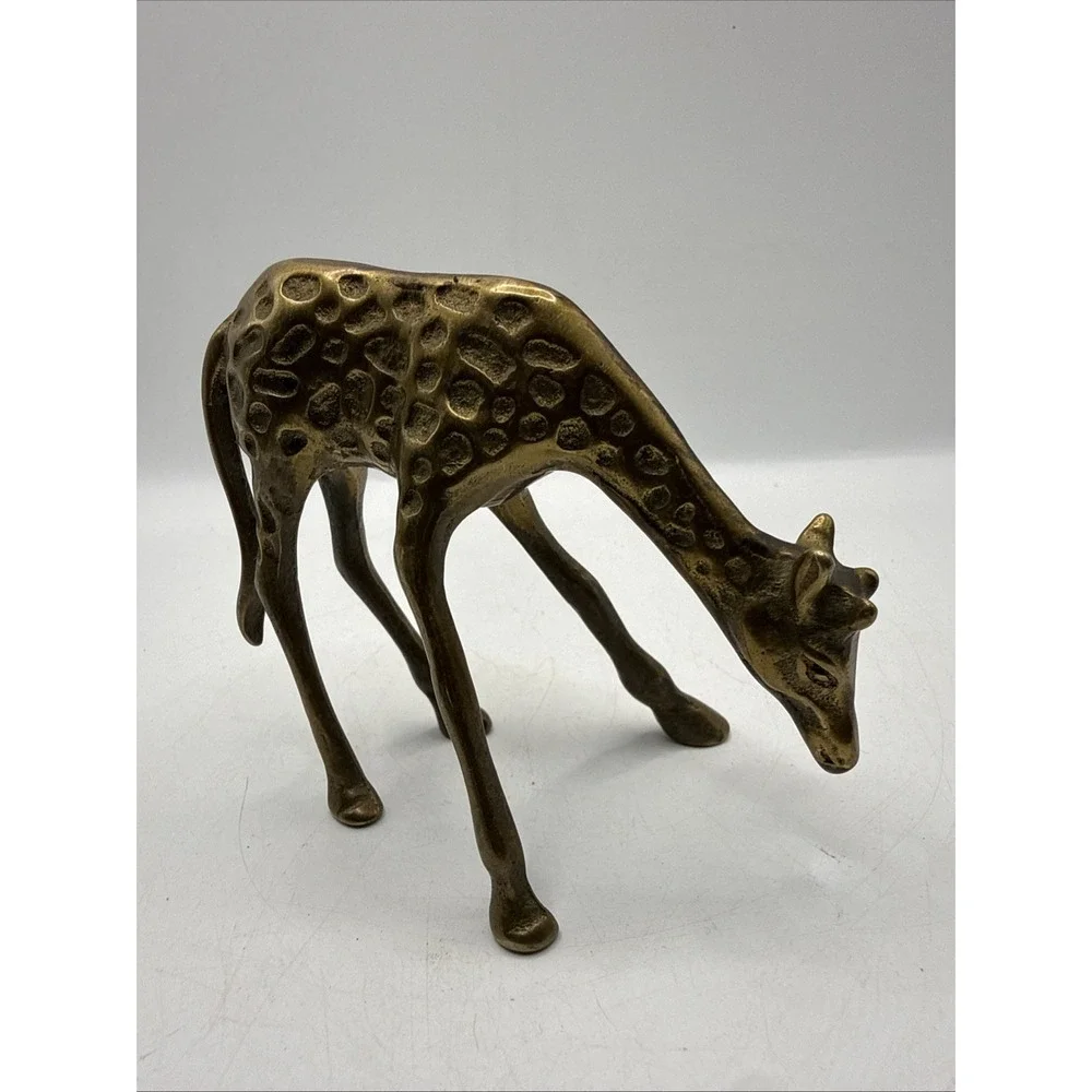Brass Giraffe Figurine 3